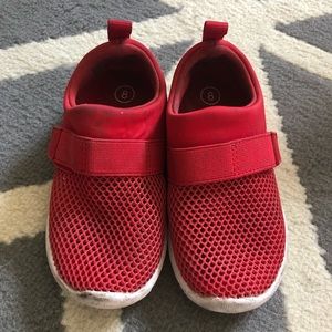 Red sneakers